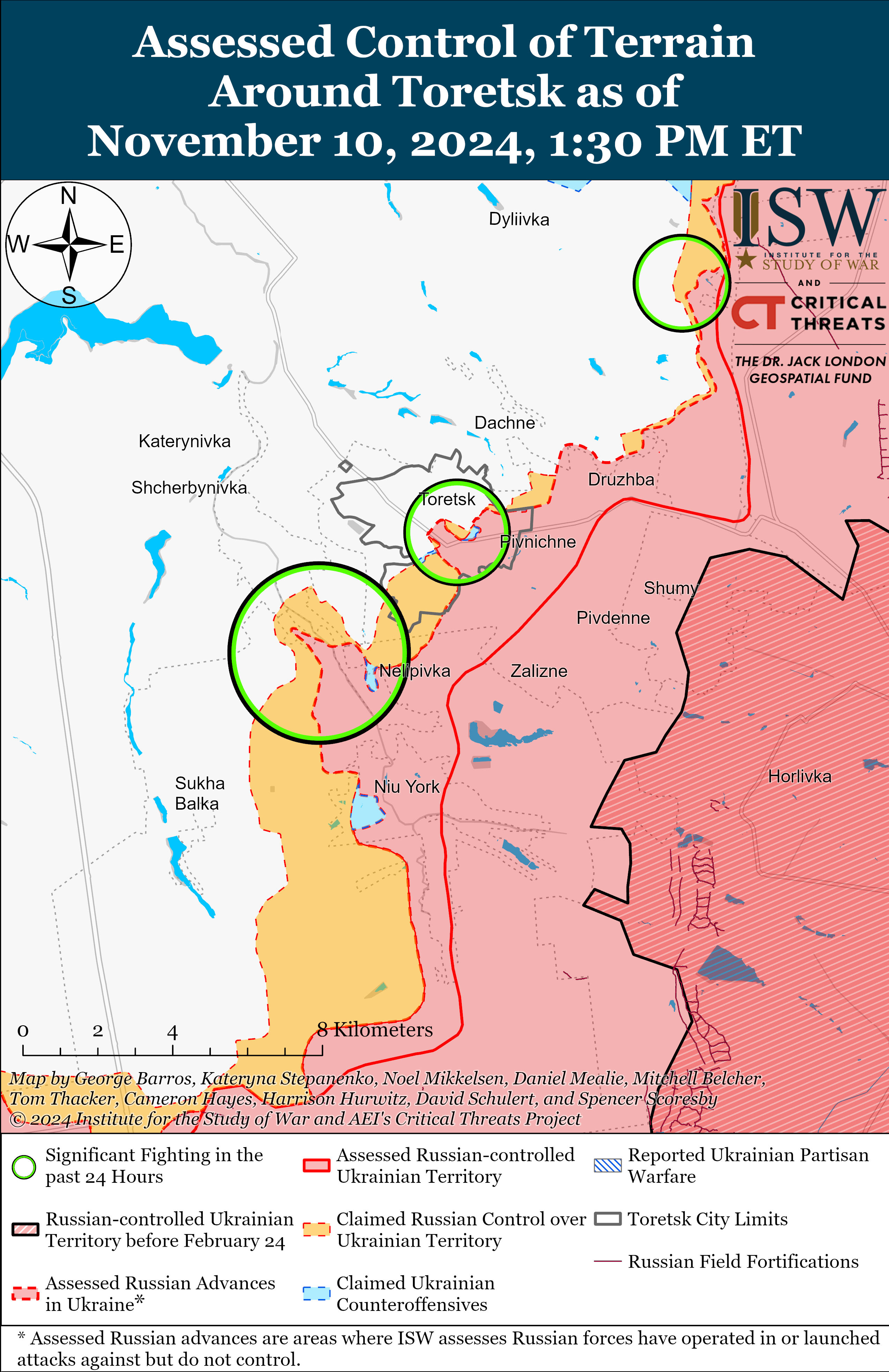 Російські окупанти просунулися в Україні лише на одному напрямку: карти ISW